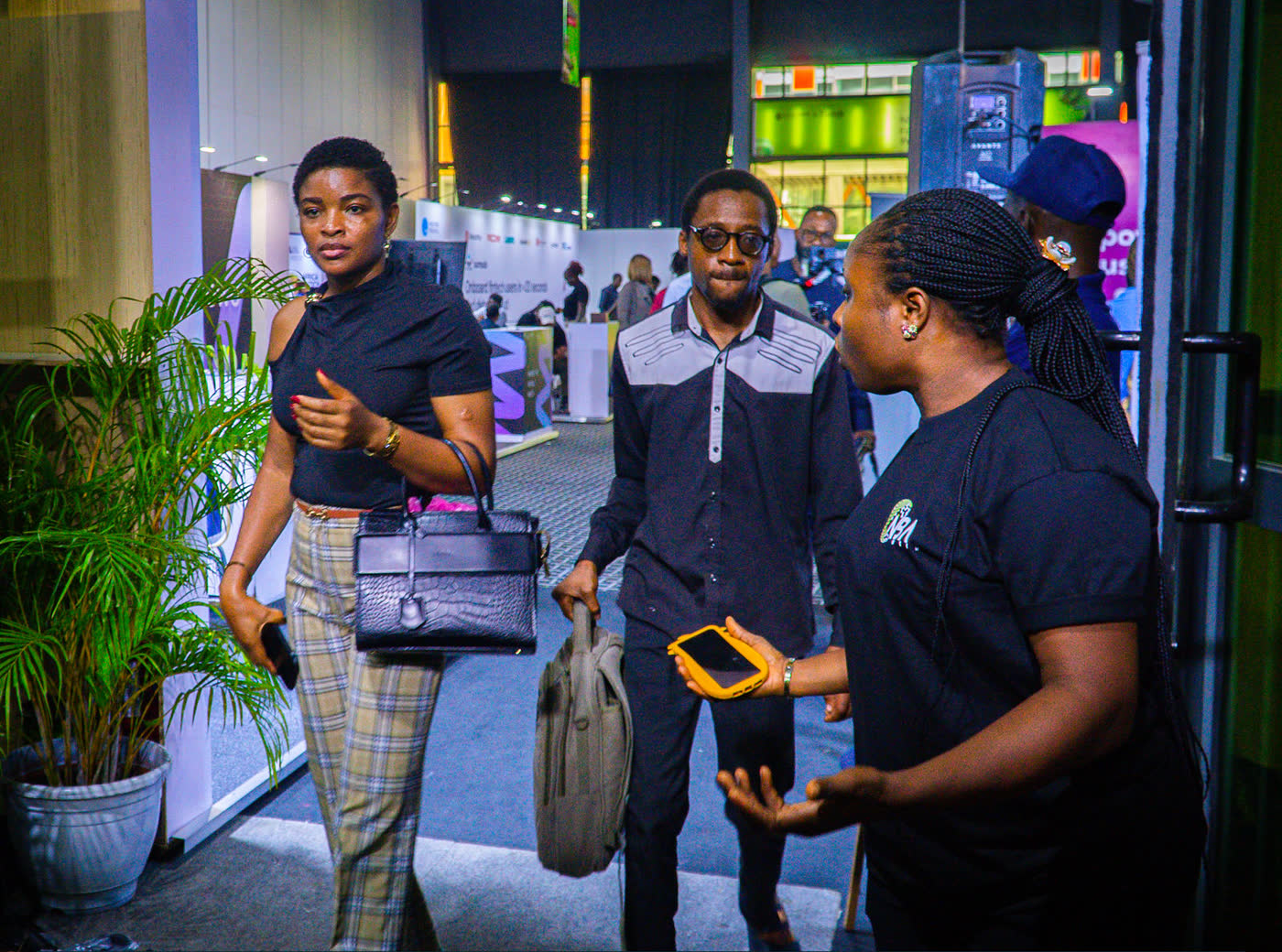 Guests arriving and meeting at NBA Week 2025